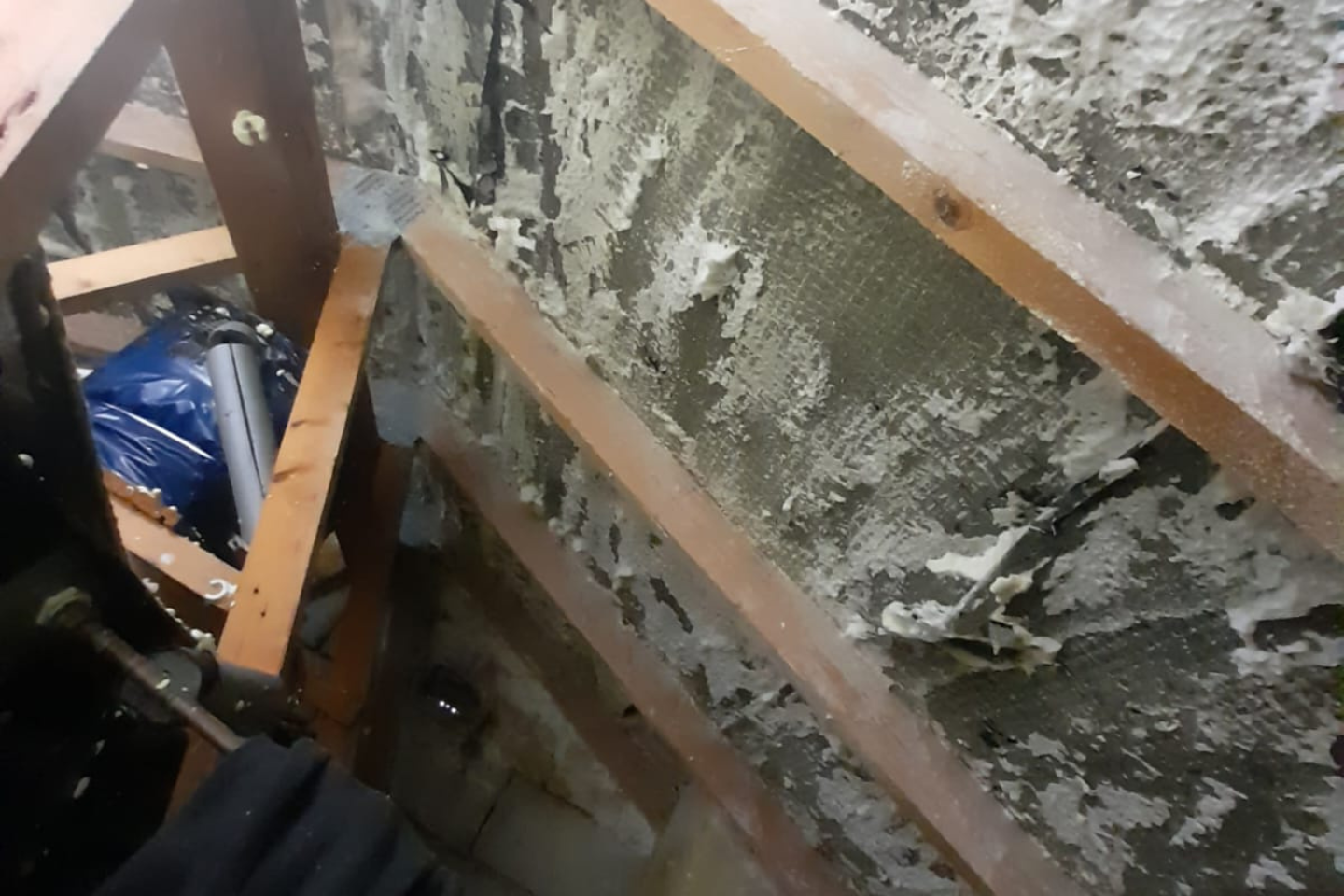 Spray foam removed from different types of roofs